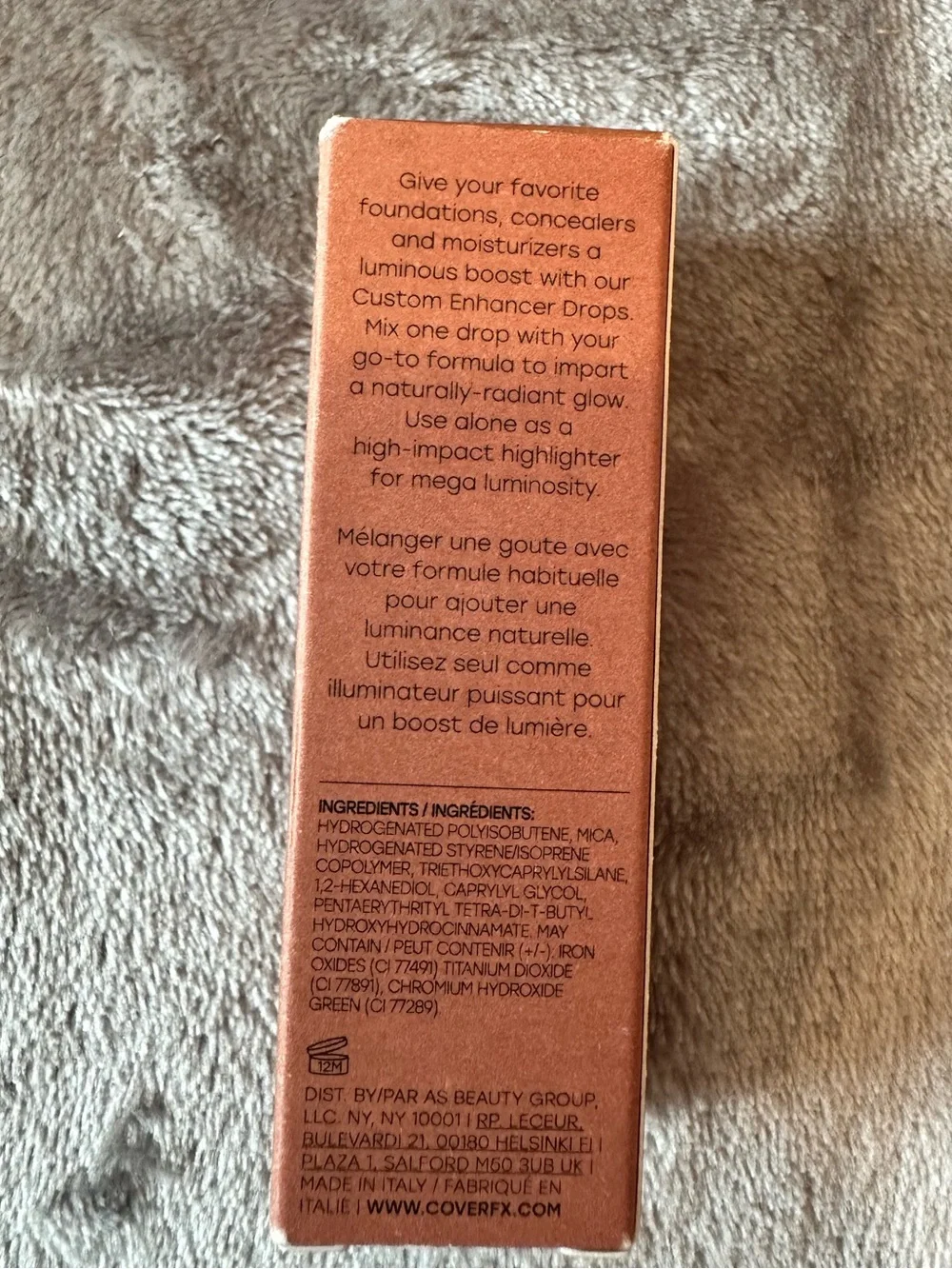 Cover FX Custom Enhancer Drops - Bronze Shimmer NIB